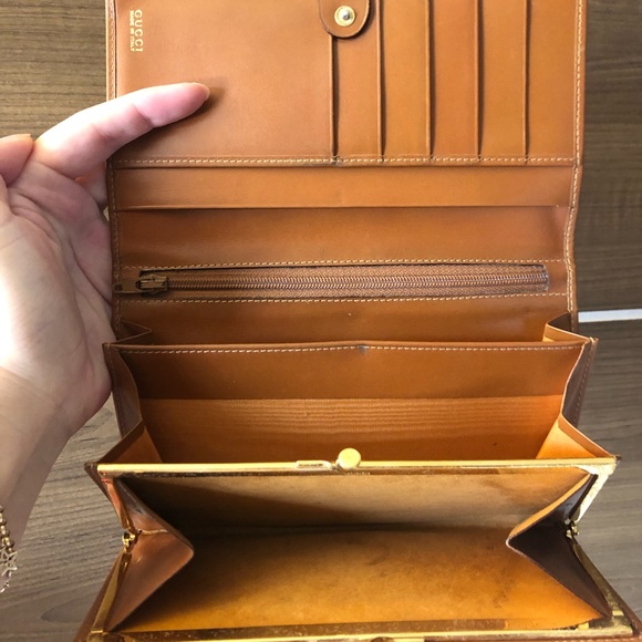 Gucci wallet clutch brown horsebit